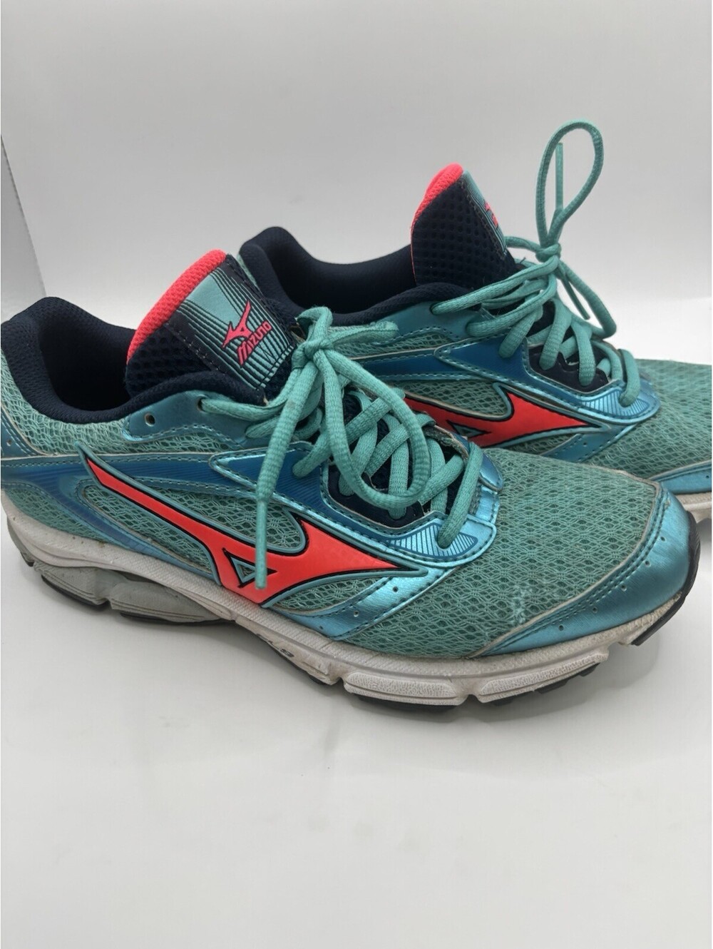 Mizuno Wave Rider Women's Running Shoes - Teal, Red, Black,